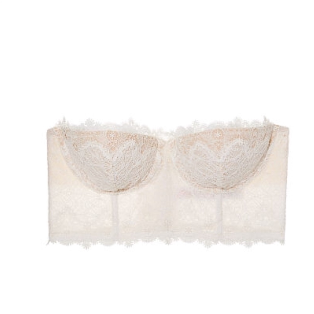 VS Chantilly Lace Strapless Bustier Sold out @VS